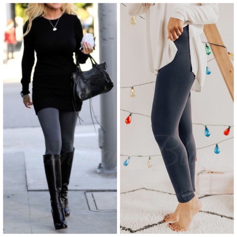 Sexy charcoal high waist leggings